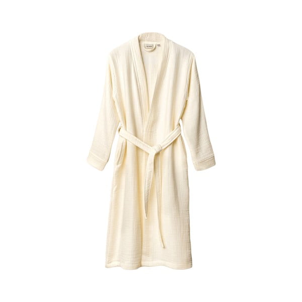 Krémový mušelínový župan velikost S/M Kimono – Foutastic