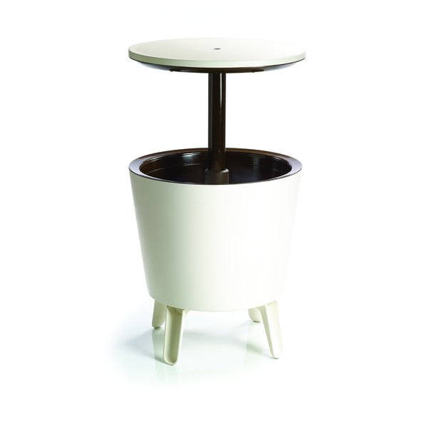 Světle hnědý zahradní barový stolek Keter Cool Little