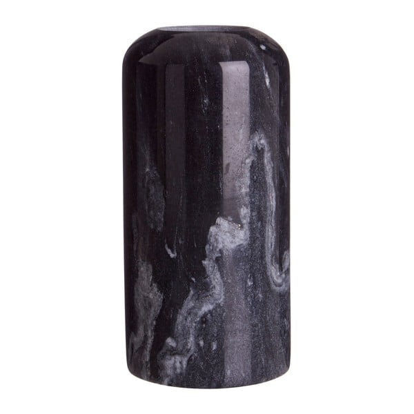 Černý mramorový svícen Premier Housewares Lamonte, výška 16 cm