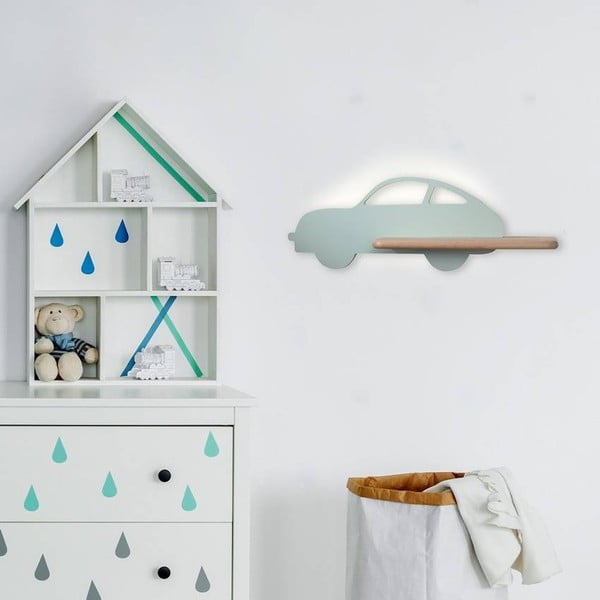 Dětské svítidlo v mentolové barvě Car – Candellux Lighting-image-1