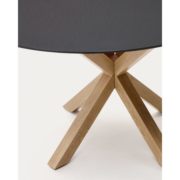 Kulatý jídelní stůl se skleněnou deskou ø 150 cm Argo – Kave Home-image-1