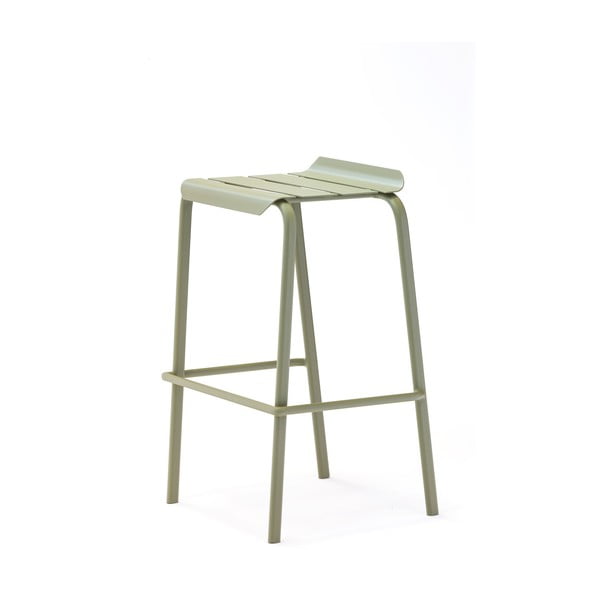 Zelené kovové zahradní barové židle v sadě 4 ks Alicante – Ezeis