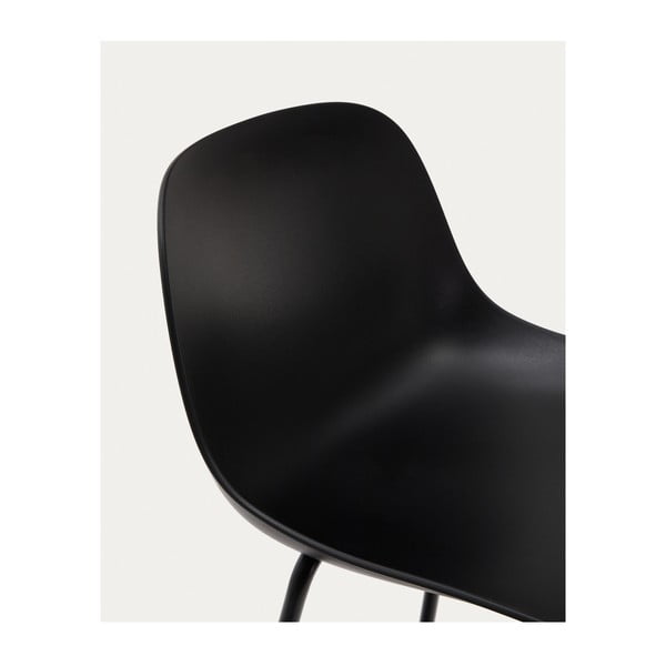 Černá barová židle (výška sedáku 74 cm) Altea – Kave Home-image-3