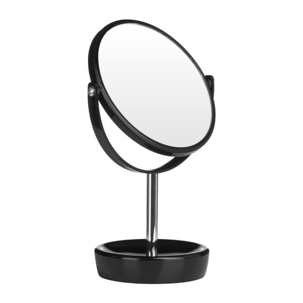 Černé kosmetické zrcadlo Premier Housewares Magnify, 20 x 30 cm