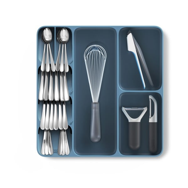 Modrý kuchyňský organizér do zásuvky Joseph Joseph DrawerStore Compact Sky-image-3