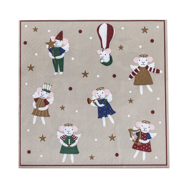 Papírové ubrousky v sadě 20 ks 33x33 cm Peo – Bloomingville