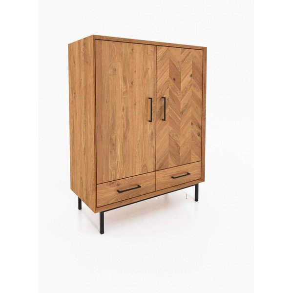 Skříňka z dubového dřeva v přírodní barvě 97x125 cm Abies – The Beds-image-2