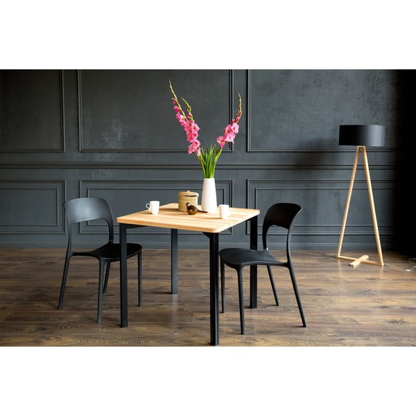 Černý jídelní stůl Ragaba TRIVENTI, 80 x 120 cm-image-3