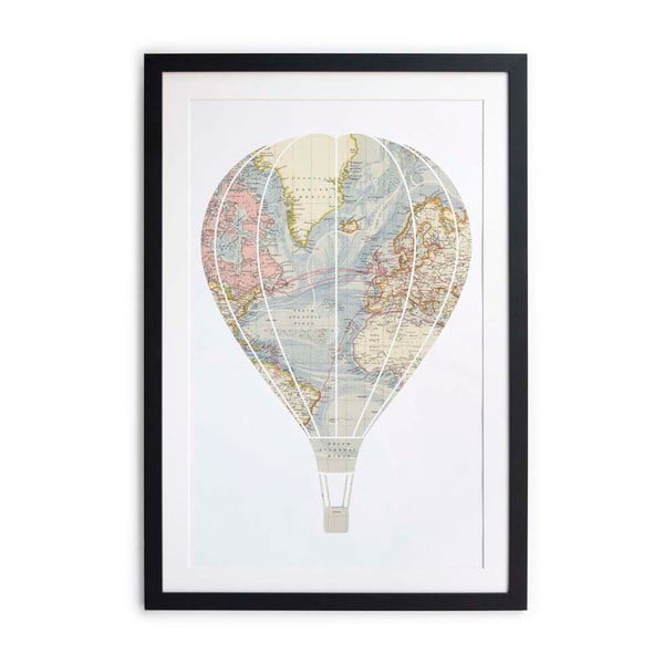 Obraz v rámu Little Nice Things Balloon, 60 x 40 cm