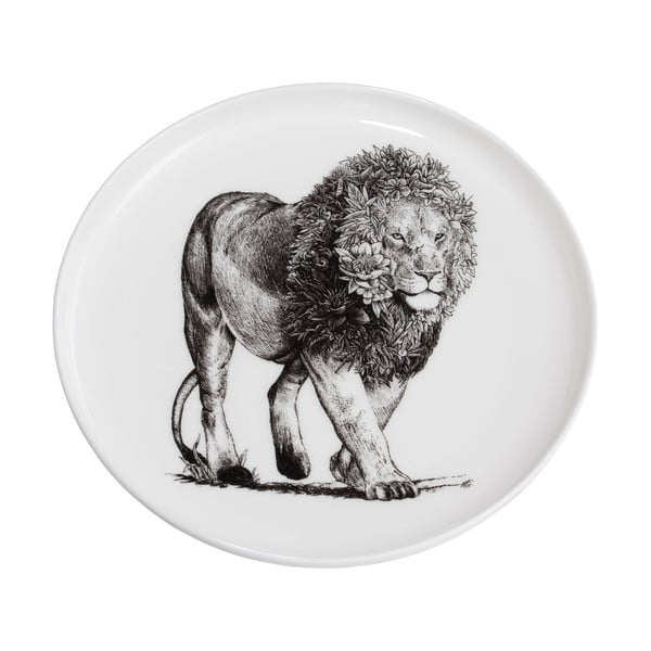 Bílý porcelánový talíř Maxwell & Williams Marini Ferlazzo Lion, ø 20 cm