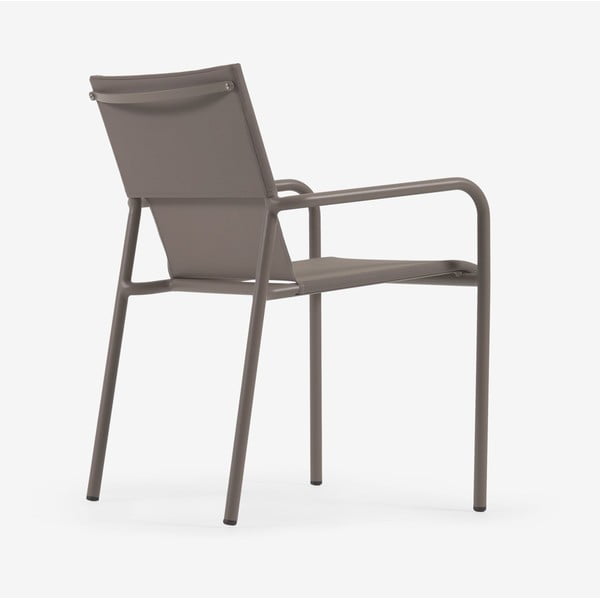 Hnědá hliníková zahradní židle Kave Home Zaltana-image-3