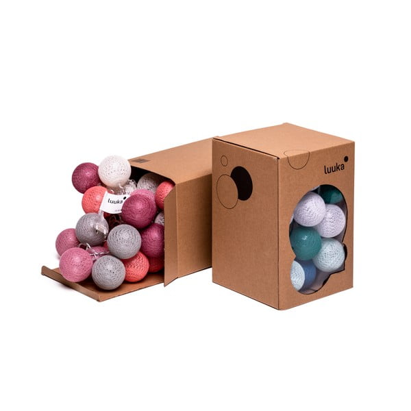 Hnědý světelný řetěz s LED žárovkami LUKKA, 15 světýlek-image-2