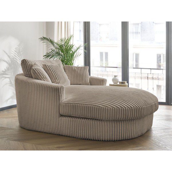 Taupe manšestrové křeslo Belem – Bobochic Paris-image-1