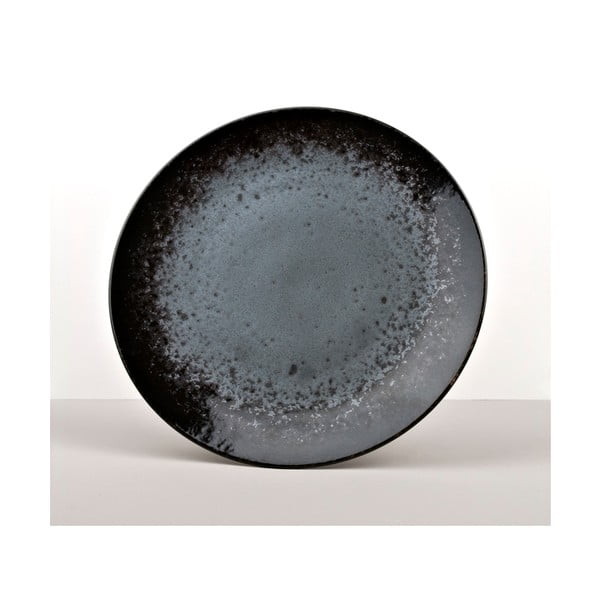 Černý keramický talíř Made In Japan White Dot, ⌀ 29 cm