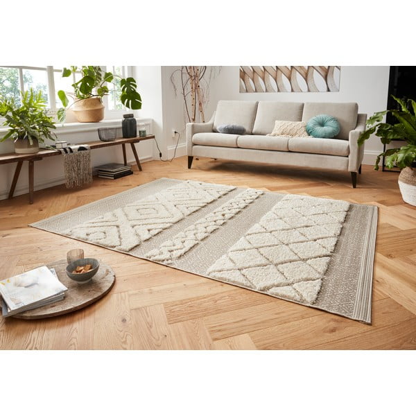 Krémový koberec Mint Rugs Todra, 120 x 170 cm-image-2