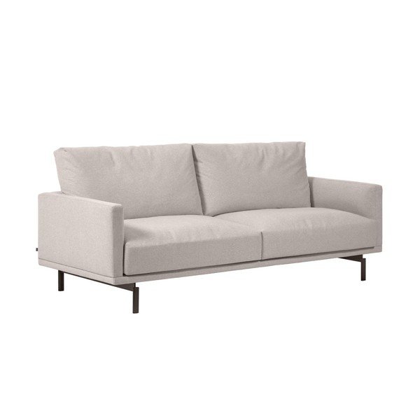 Béžová žinylková pohovka 214 cm Galene – Kave Home-image-2