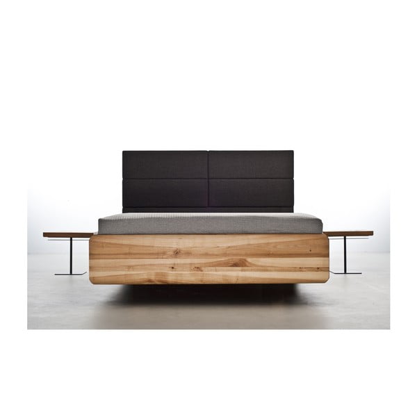 Postel z olejovaného jasanového dřeva Mazzivo Boxspring, 120 x 210 cm-image-1