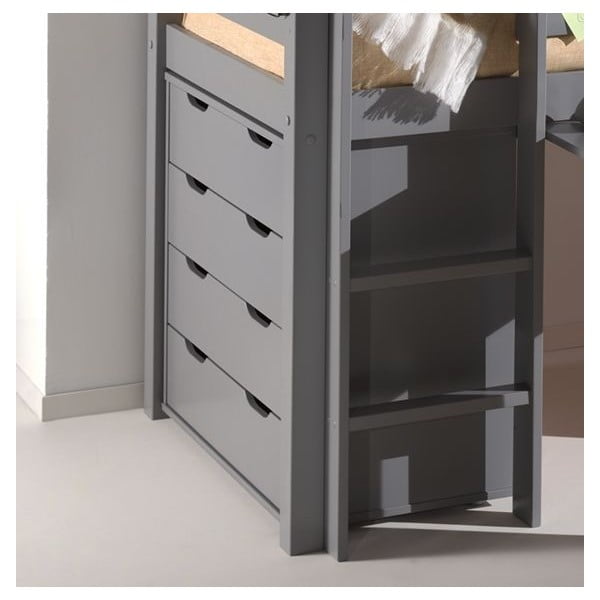 Šedá nízká dětská komoda 85,5x72 cm Pino - Vipack-image-1