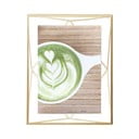 Kovový stojací/na zeď rámeček ve zlaté barvě 18x23 cm Prisma – Umbra