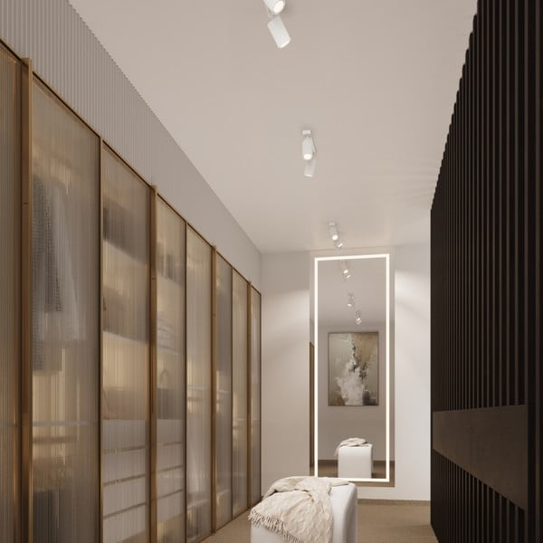 Bílé bodové svítidlo 6,5x30 cm Gleam – Sollux-image-2