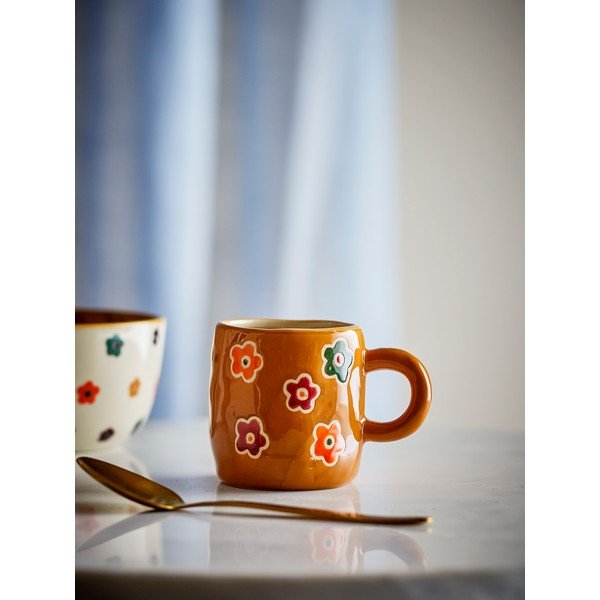 Hnědý dětský hrnek z kameniny 130 ml Addy – Bloomingville Mini-image-1