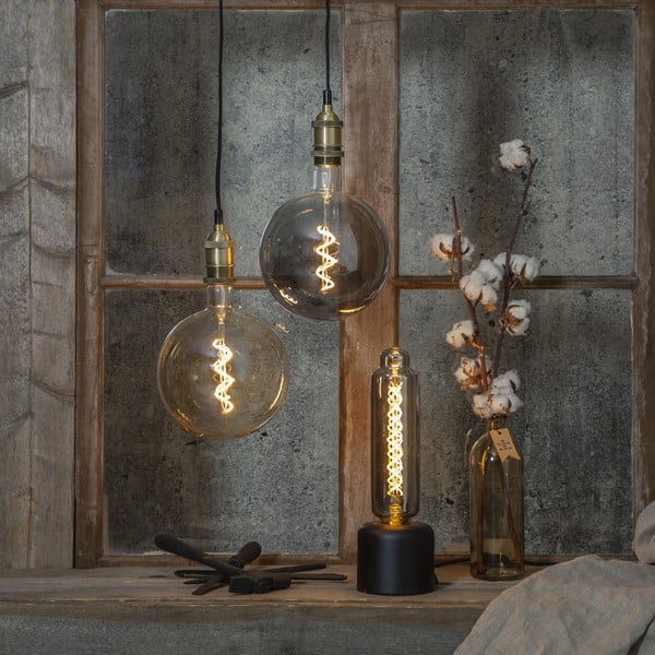 Teplá LED dekorativní stmívatelná žárovka E27, 3 W Industrial Vintage – Star Trading-image-1