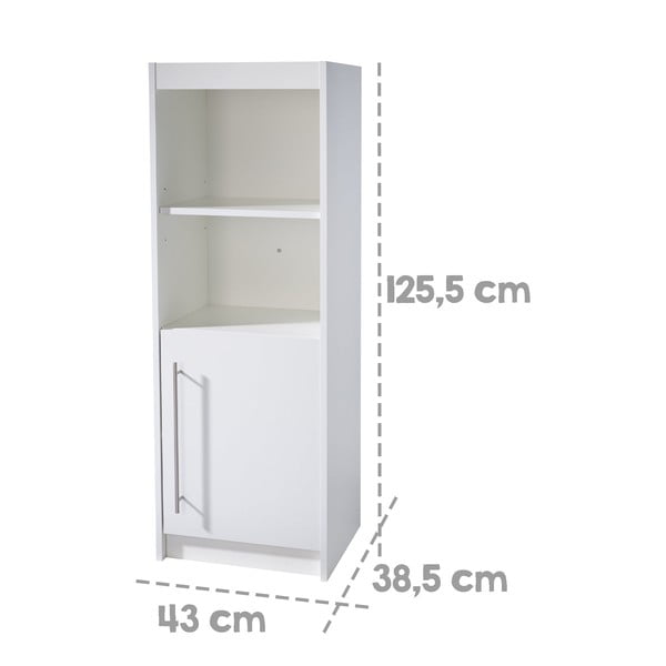 Bílá dětská knihovna 43x126x38,5 cm Maren – Roba-image-4