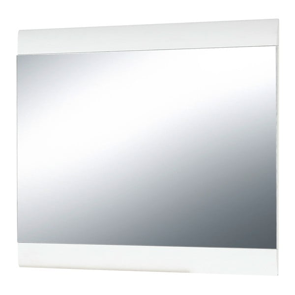 Nástěnné zrcadlo v bílém rámu Germania Malou, 87 x 76 cm