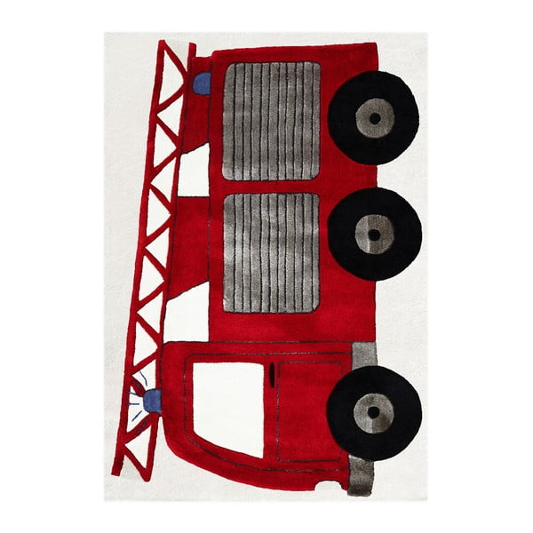 Dětský koberec Happy Rugs Fireman Truck, 120 x 180 cm