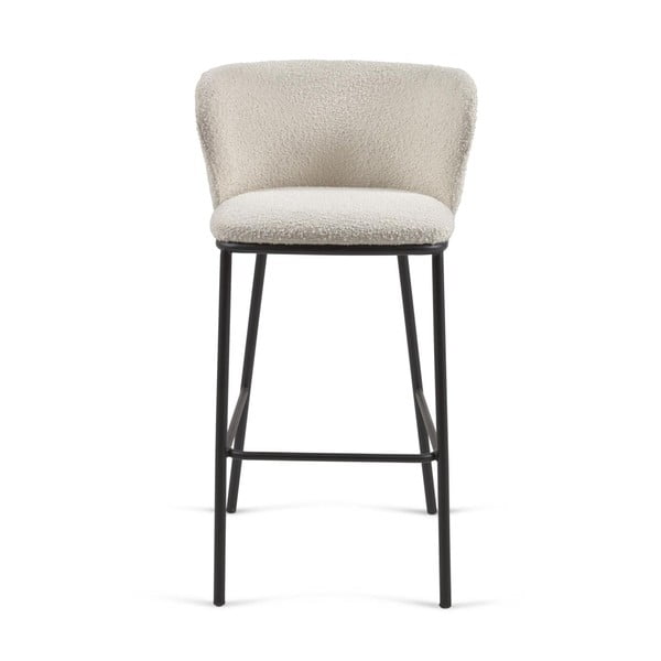 Bílé barové židle v sadě 2 ks (výška sedáku 75 cm) Ciselia – Kave Home-image-2