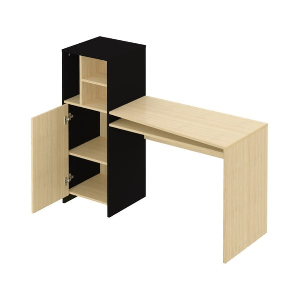 Pracovní stůl s deskou v dubovém dekoru 130x50 cm Mitch - TemaHome-image-2