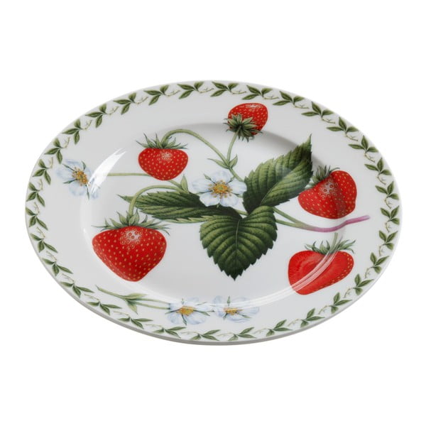 Talířek z kostního porcelánu Maxwell & Williams Orchard Fruits Strawberry, ⌀ 20 cm