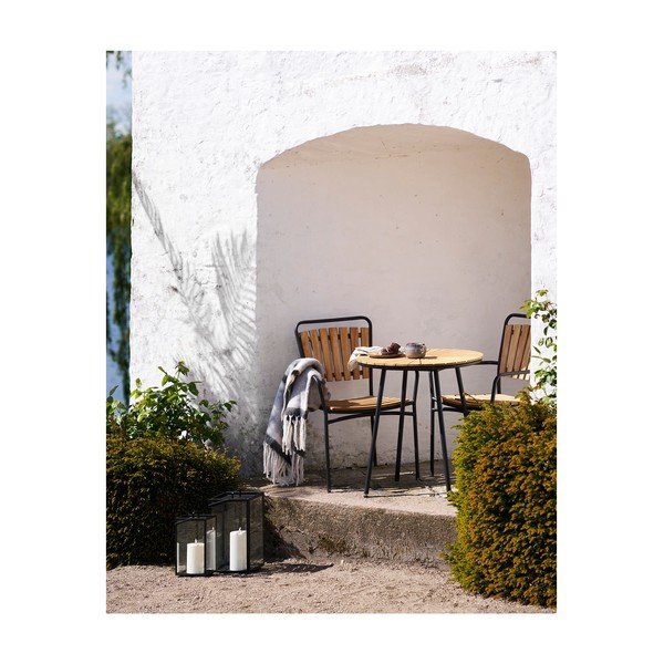 Šedá deka s příměsí vlny 130x170 cm Carmel – House Nordic-image-2