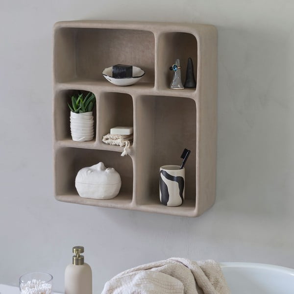 Světle šedá patrová police v dekoru kamene Art Studio – Mette Ditmer Denmark-image-2