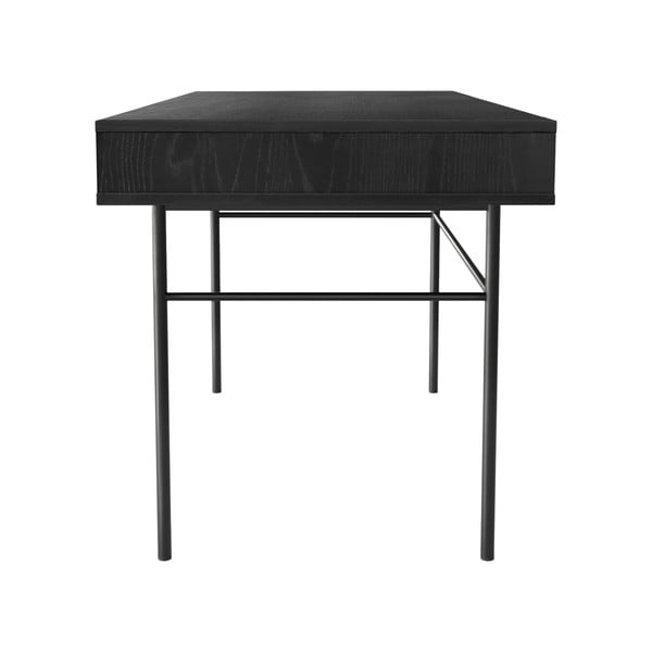 Černý psací stůl Woodman Stripe, 130 x 60 cm-image-3