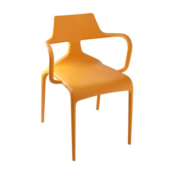 Židle Shark s područkami, oranžová