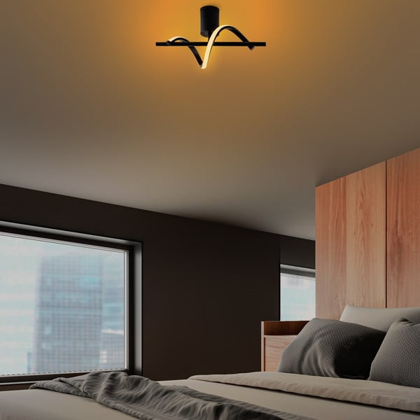 Černé LED stropní svítidlo 7x41 cm Likma – Opviq lights-image-2