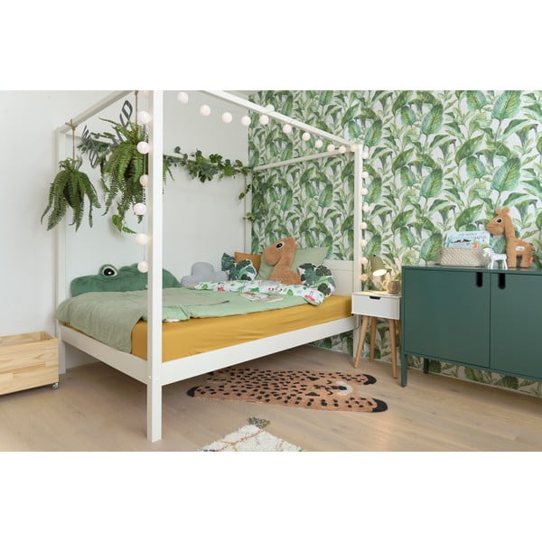 Bílá dětská postel 140x200 cm PINO CANOPY – Vipack-image-4