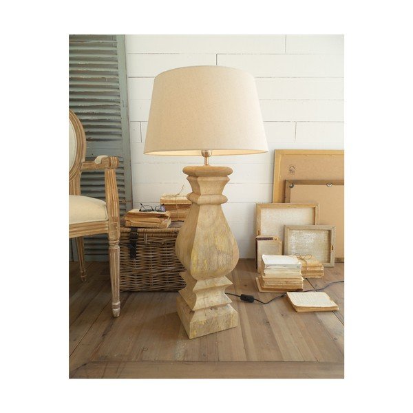 Stolní lampa z mangového dřeva Orchidea Milano Alison, výška 91 cm