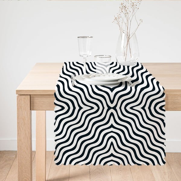 Běhoun na stůl Minimalist Cushion Covers Zigzag, 45 x 140 cm