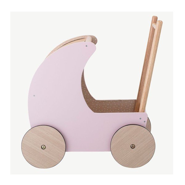 Dětský dřevěný kočárek Bloomingville Toy Pram-image-1