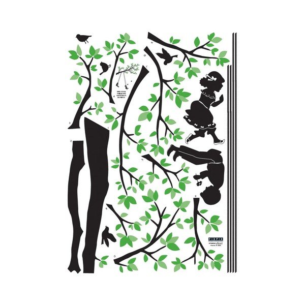 Nástěnná samolepka Children Swinging in a Tree-image-2
