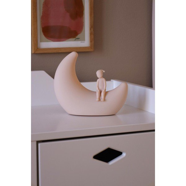 Světle růžové dětské noční světlo Moon Shell – Cam Cam Copenhagen-image-1