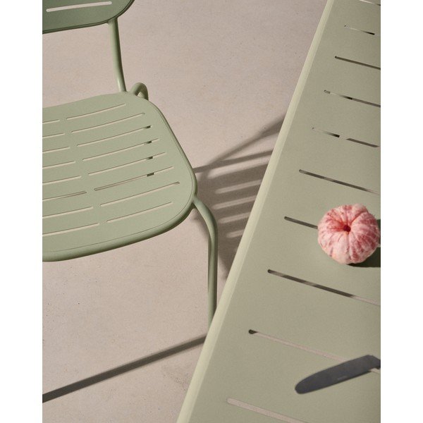 Ocelový zahradní jídelní stůl 90x180 cm Brai – Kave Home-image-4