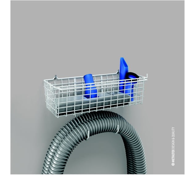 Nástěnný držák na hadice s odkládacím prostorem Metaltex-image-1