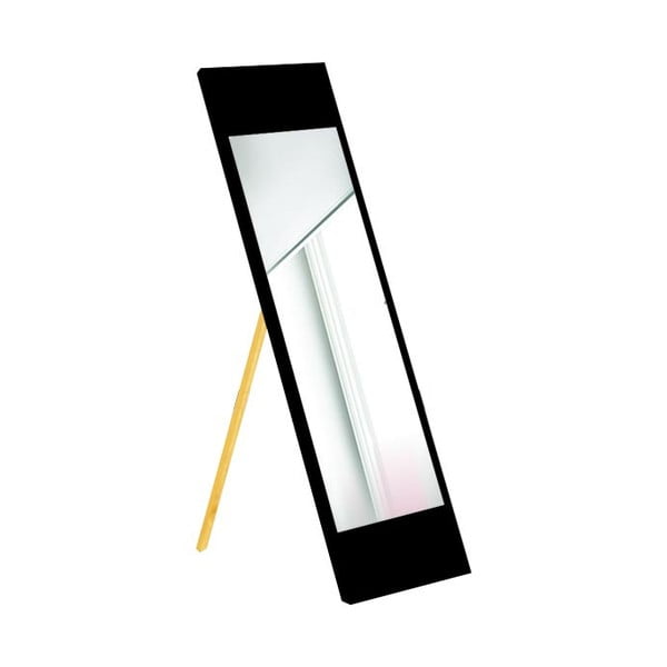 Stojací zrcadlo s černým rámem Oyo Concept, 35 x 140 cm