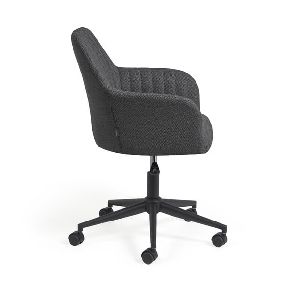 Tmavě šedá kancelářské židle Kave Home Madina-image-3