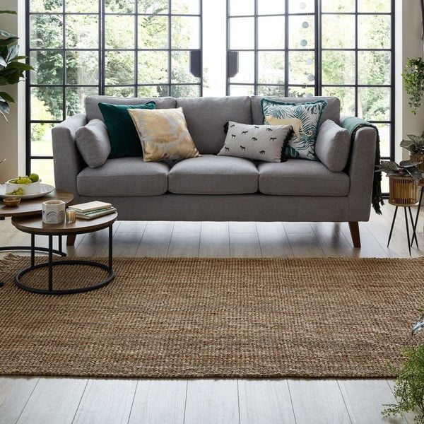 Hnědý jutový koberec Flair Rugs Jute, 120 x 170 cm-image-1