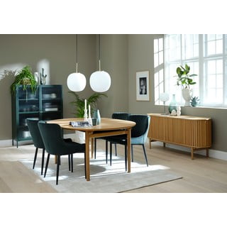 Zelená sametová jídelní židle Ottowa – Unique Furniture