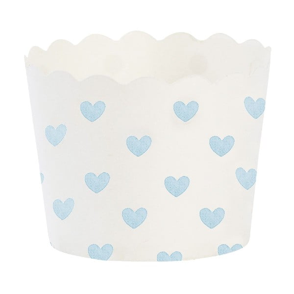 Papírové košíčky na muffiny Miss Étoile Blue Heart, 24 ks